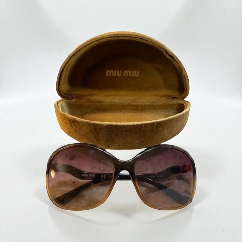 MIU MIU TORTOISE BROWN SUNGLASSES